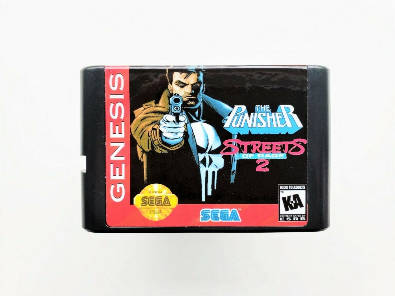 The Punisher in Streets of Rage 2 SEGA Genesis - Custom Fan Made (USA Seller)