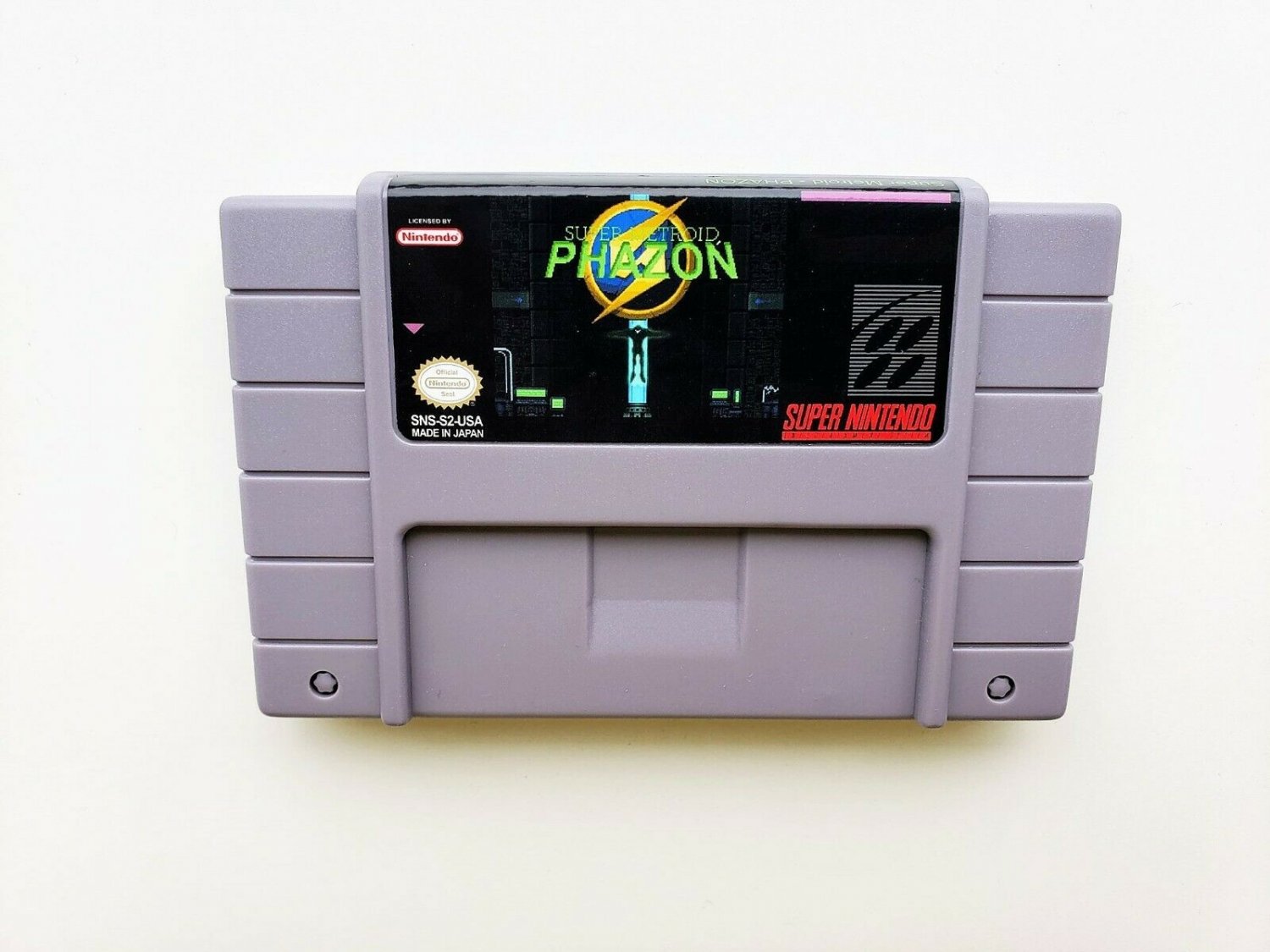 Super Metroid Phazon Game Case Custom Fan Made Snes Super Nintendo Usa 4057