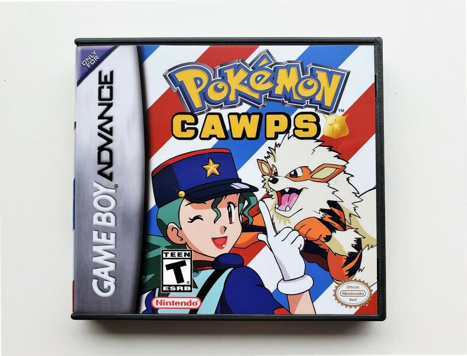 Pokemon CAWPS "Cops" Custom Game Boy Advance GBA - Fan Made Emera...