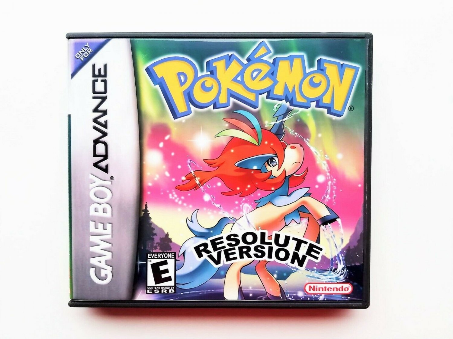 Pokemon Resolute Game / Case Nintendo Game Boy (GBA) Fan Made (USA