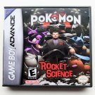 Pokemon Rocket Science Game / Case Nintendo Gameboy (GBA) - Fan Made USA Seller