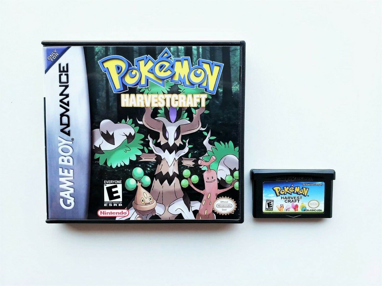 Pokemon Harvest Craft Gameboy Advance GBA Custom Game and Case - Fan Hack (USA)
