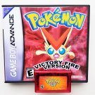 Pokemon Victory Fire Game / Case Nintendo Game Boy (GBA) -  Fan Made USA Seller