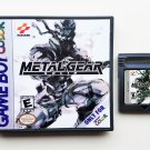 Metal Gear Solid (GBC) Gameboy Color Custom Case / Game