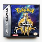 Pokemon Dark Cry Legend of Giratina Game / Case - Game Boy Advance GBA Pokemon Dark Cry Legend of Giratina Game / Case - Game Boy Advance GBA