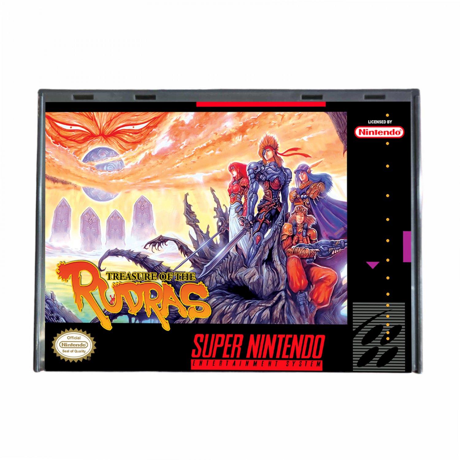 Treasure of the Rudras JRPG Case / Game SNES Super Nintendo English (USA Seller)