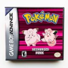 Pokemon Recharged Pink GBA Game Boy Advance - Fan Made