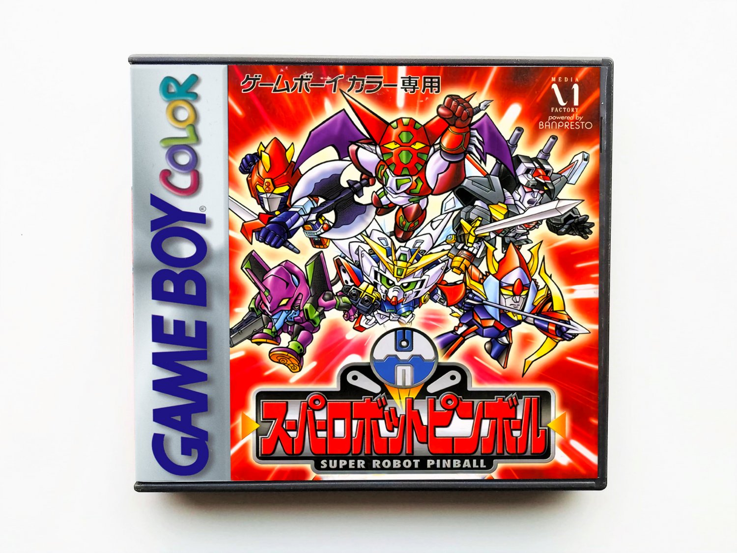 Super Robot Pinball Gameboy Color GBC Cart / Case - English Translated