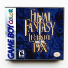 Final Fantasy Legend II DX "Now In Color" (Gameboy Color GBC)