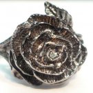 18K White Gold Black Rodium 0.01cts. Diamond Ring