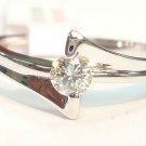 18K White Gold 0.18cts. Diamond Solitare Ring