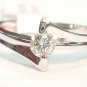 18K White Gold 0.18cts. Diamond Solitare Ring