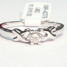 18K White Gold 0.12cts. Diamond Solitare Ring