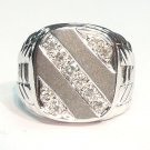 18K White Gold 0.36cts. Diamond Men's Ring