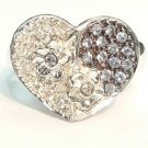 18K White Gold 0.24cts. Diamond & 0.25 Blue Sapphire Ring
