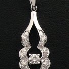 18K White Gold 0.30cts Diamond Pendant
