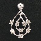 18K White Gold 0.24cts Diamond Pendant