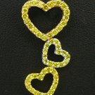 18K Rose, White, Yellow Gold 0.88cts. Treated Yellow Diamond Pendant