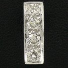 18K White Gold 0.63cts Diamond Pendant