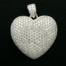 18K White Gold 2.56cts. Diamond Pendant