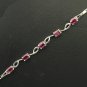 18K White Gold 1.76cts Ruby Bracelet