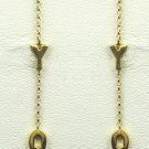 18K Yellow Gold 0.04cts Diamond Earring