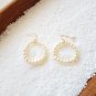 Pearl Hoop Earrings