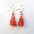 Light Coral Tassel Earrings