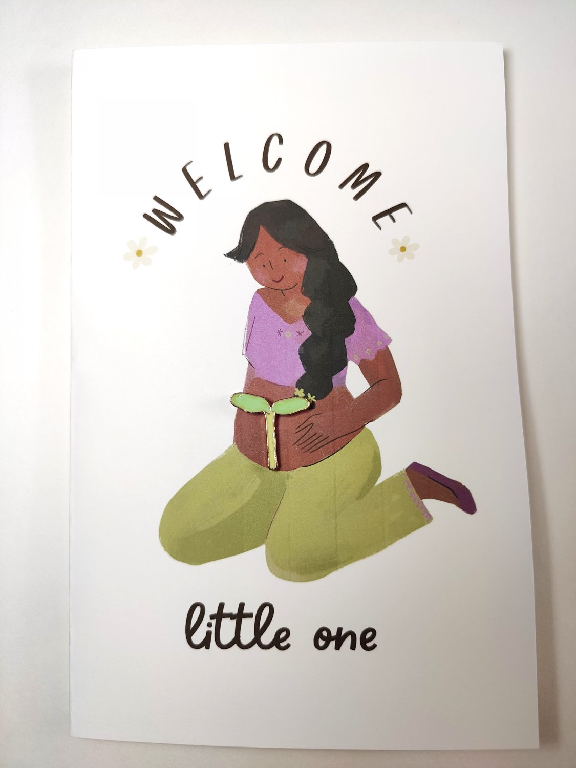 Welcome Little One - purple