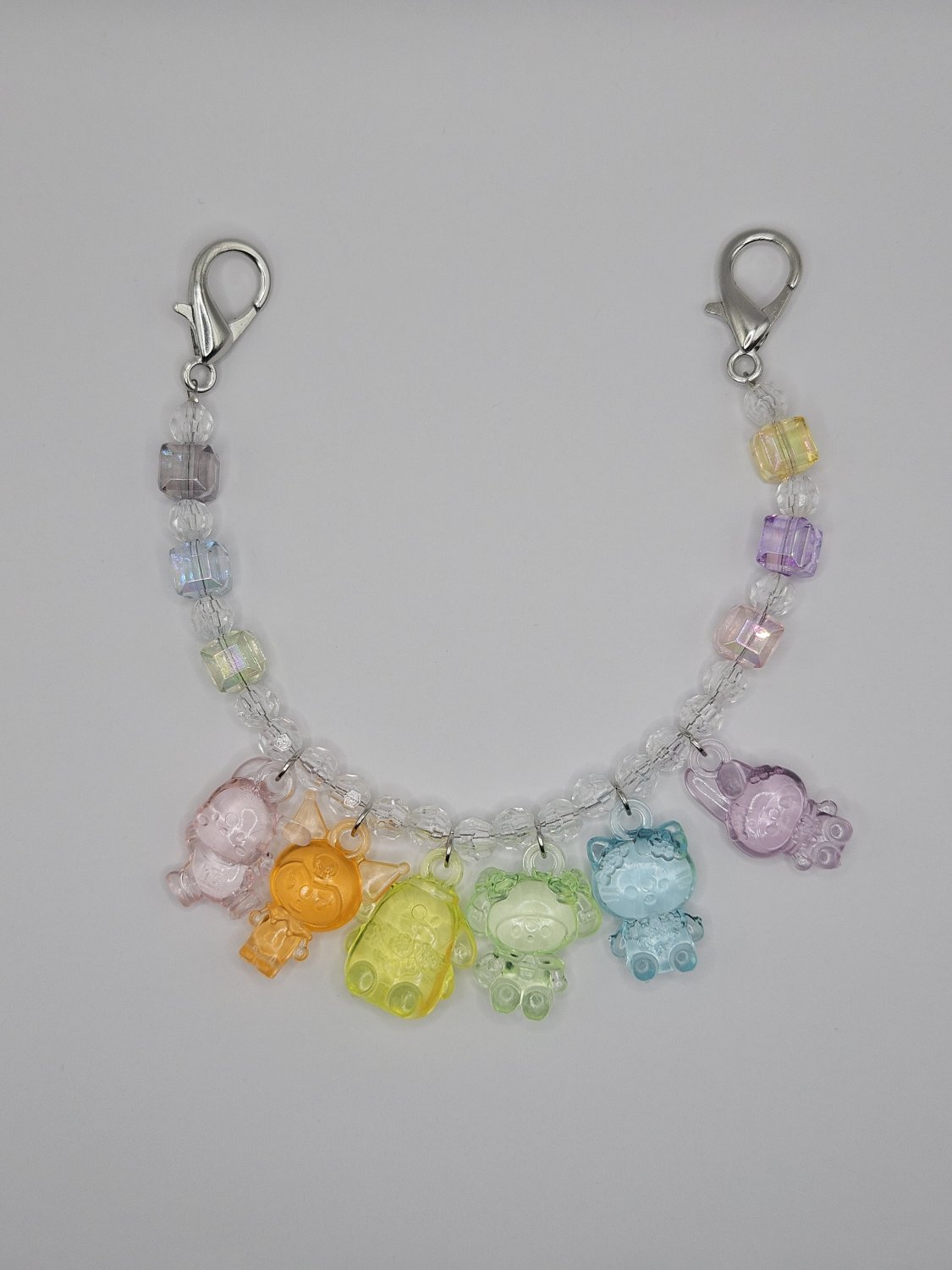 Pastel Rainbow Sanrio phone charm