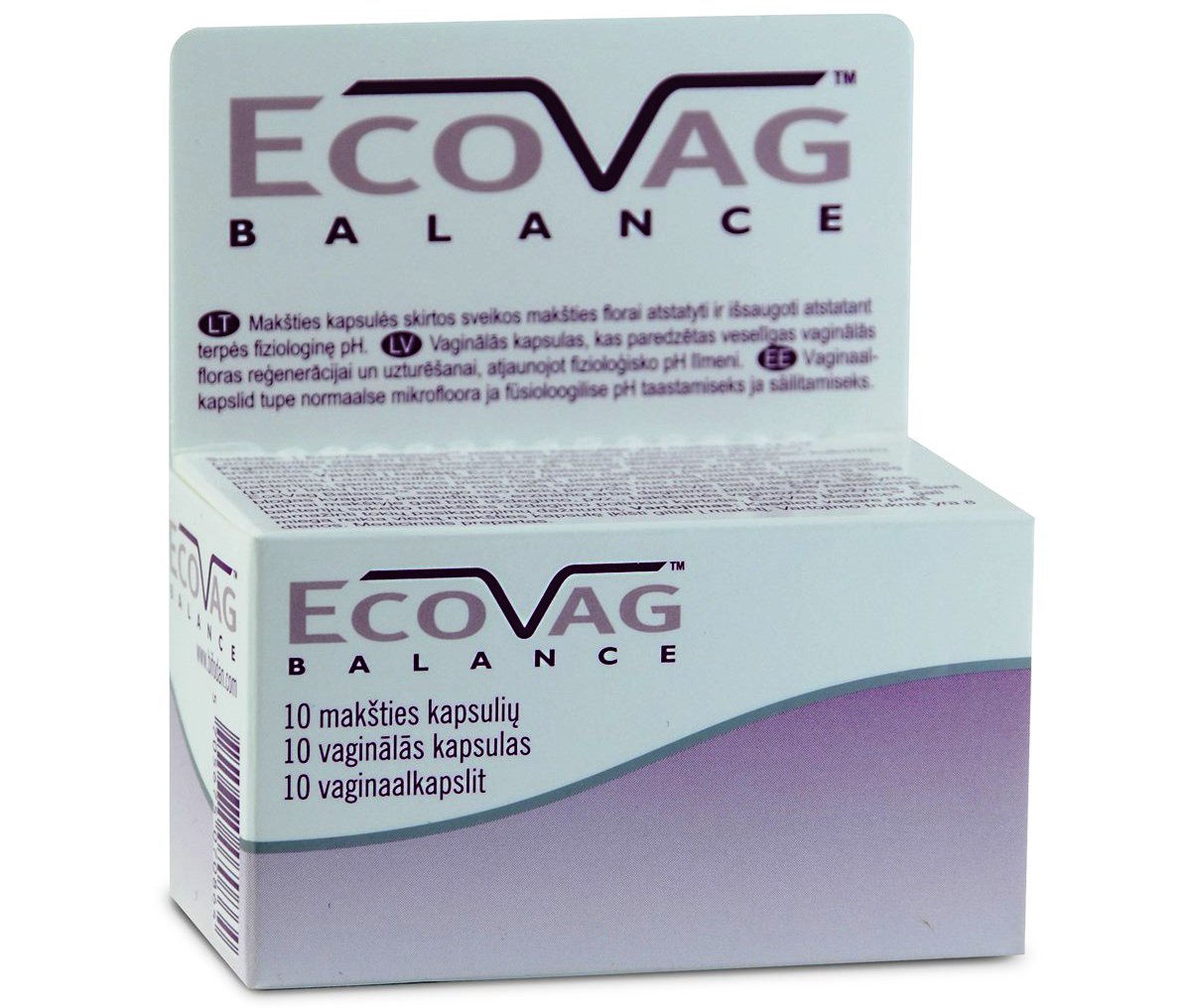 Ecovag Balance Lactobacillus Suppositories N10