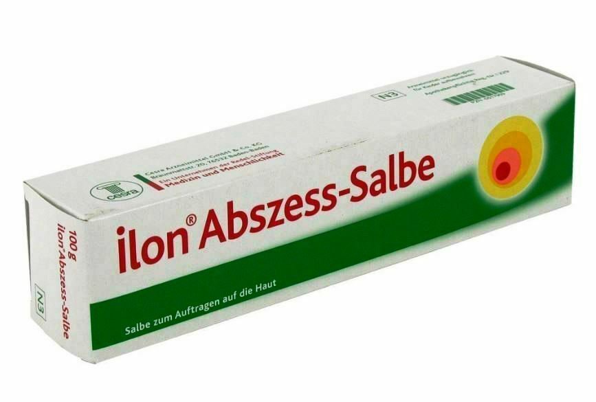 Ilon Abscess-Salbe 54/72 mg / g ointment 25 g / 088 oz with Larch turpentin...