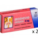 50+50 Bromhexine 8mg tablets. Acute and Chronic Bronchitis, Cold, Flu