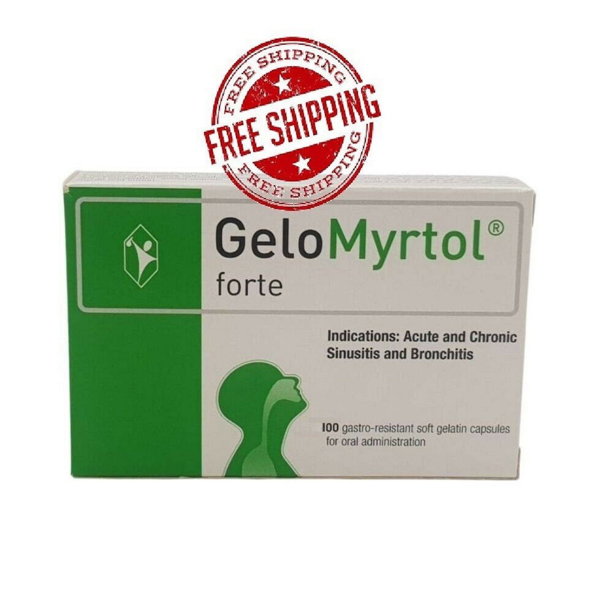 2x100 Gelomyrtol Forte 300mg Capsules. Chronic Bronchitis and Acute ...