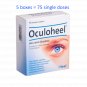 5x Oculoheel Homeopathic Eye Drops, 0.45ml 15 Vials (75 total).
