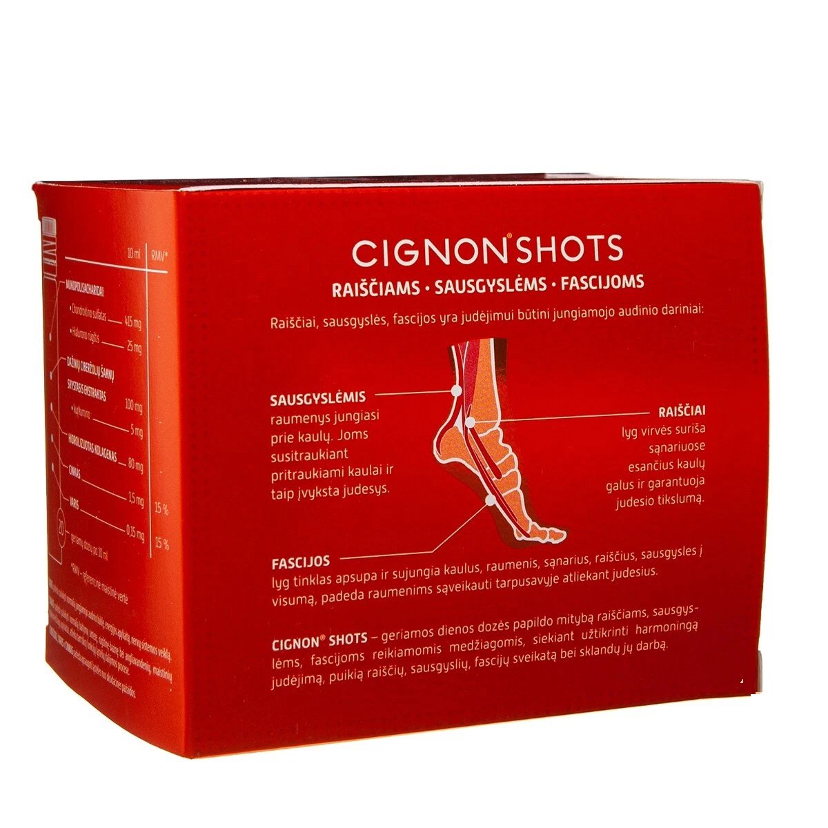 Cignon Shots – Power for Your Ligaments and Tendons, 20 x 10 ml