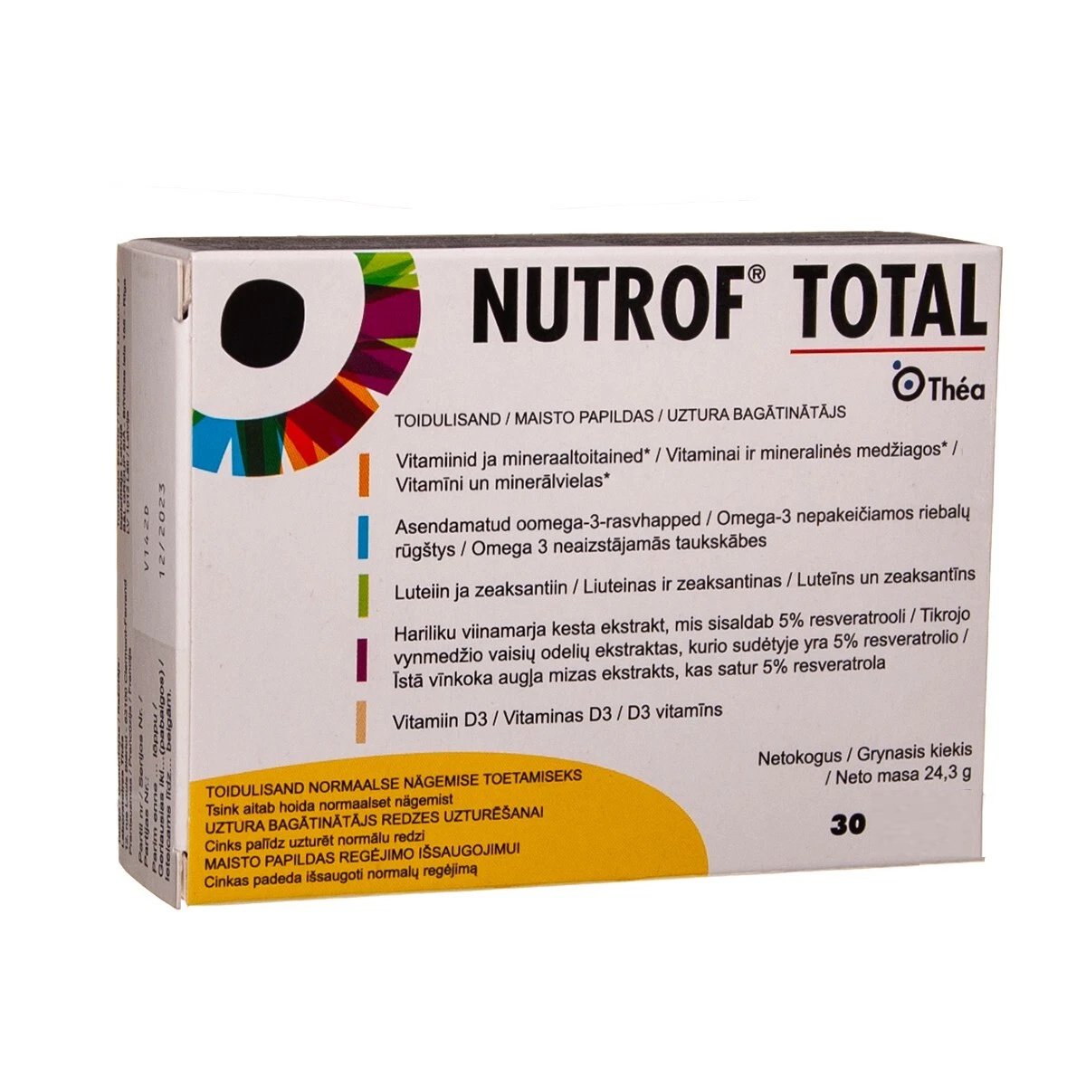 Nutrof TOTAL Complete Eye Health Formula (30 softgel capsules)