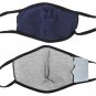 Cloth Face Mask with 2 PM 2.5 Filters (Grey)