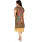 Women's Patterned Khaki Short Dress