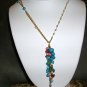 Gold drop necklace