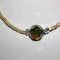 Iridescent beaded necklace