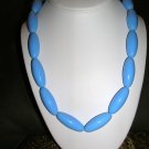 Light blue beaded necklace