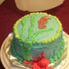 Seahorse and octopus cake
