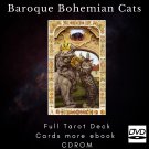 Print your letters yourself Tarot Deck Baroque Bohemian Cats more gift