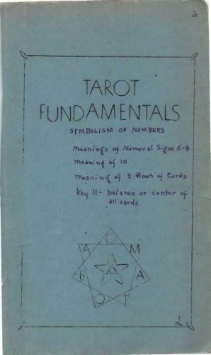Tarot Fundamentals by Paul Foster Case 