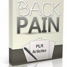 10 Back Pain PLR Articles WITH RESELL RIGHTS best sell