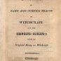 A Collection of Rare and Curious Tracts on Witchcraft and the Second Sight