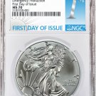 2020 (P) $1 American Silver Eagle NGC MS70 Emergency Production 1st Day Struck Philadelphia