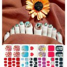 22pcs Fashion Summer Toe Nail Stickers Wraps Nail Art SelfStick Buy 3 Get 1 Free