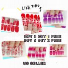 12pcs/Sheet 3D Nail Wraps Full Size Stickers Polish Fashion Art BUY 3/5 GET 1/2